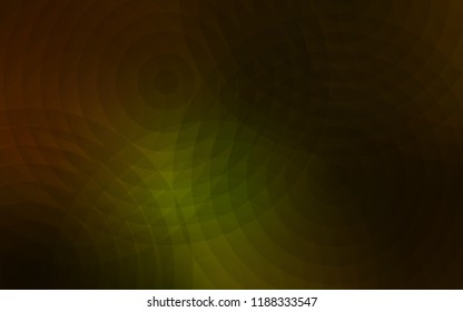 Dark Green, Yellow vector cover with spots. Modern abstract illustration with colorful water drops. Pattern can be used for futuristic ad, booklets.
