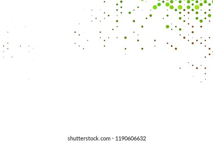 Dark Green, Yellow vector cover with circles. Illustration with set of shining colorful abstract circles. Pattern for beautiful websites.