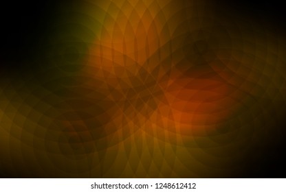 Dark Green, Yellow vector cover with spots. Abstract illustration with colored bubbles in nature style. Completely new template for your brand book.