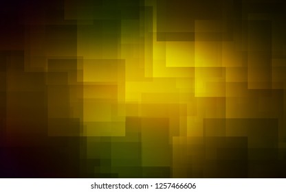 Dark Green, Yellow vector cover with stright stripes. Lines on blurred abstract background with gradient. Best design for your ad, poster, banner.