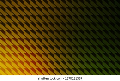 Dark Green, Yellow vector cover with stright stripes. Modern geometrical abstract illustration with Lines. Pattern for your busines websites.
