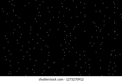 Dark Green, Yellow vector cover with small and big stars. Modern geometrical abstract illustration with stars. The pattern can be used for websites.