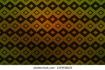 Dark Green, Yellow vector cover in polygonal style. Illustration with set of colorful rectangles. Smart design for your business advert.