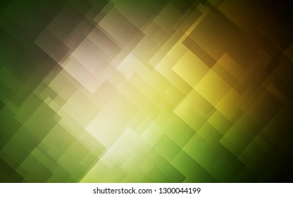 Dark Green, Yellow vector cover with stright stripes. Modern geometrical abstract illustration with Lines. Pattern for your busines websites.