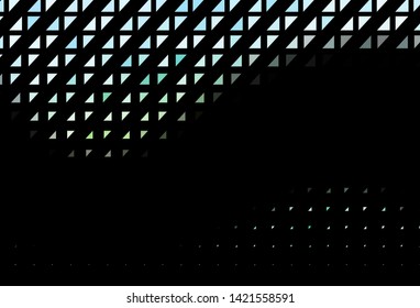 Dark Green, Yellow vector cover with spots. Glitter abstract illustration with blurred drops of rain. Pattern of water, rain drops.