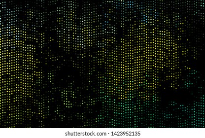Dark Green, Yellow vector cover with spots. Abstract illustration with colored bubbles in nature style. Pattern for ads, booklets.
