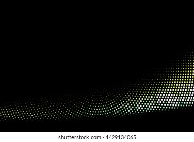Dark Green, Yellow vector cover in polygonal style. Rectangles on abstract background with colorful gradient. Best design for your ad, poster, banner.