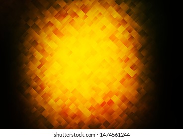 Dark Green, Yellow vector cover in polygonal style. Abstract gradient illustration with rectangles. The template can be used as a background.