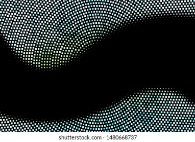 Dark Green, Yellow vector cover in polygonal style. Illustration with set of colorful rectangles. Best design for your ad, poster, banner.