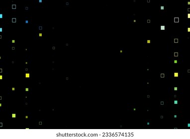 Dark Green, Yellow vector cover with polygonal style. Modern abstract illustration with colorful rectangles. Pattern for busines booklets, leaflets.