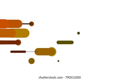 Dark Green, Yellow vector cover with rounded stripes. Shining colored illustration with rounded stripes. The pattern can be used for medical ad, booklets, leaflets