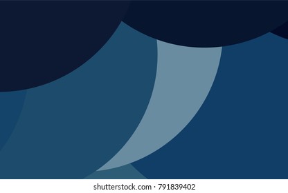 Dark Green, Yellow vector cover with rounded stripes. Modern geometrical abstract illustration with staves. Best design for your ad, poster, banner.