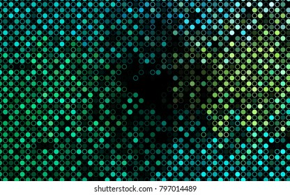 Dark Green, Yellow vector  cover with spots. Modern abstract illustration with colorful water drops. New design for ad, poster, banner of your website.