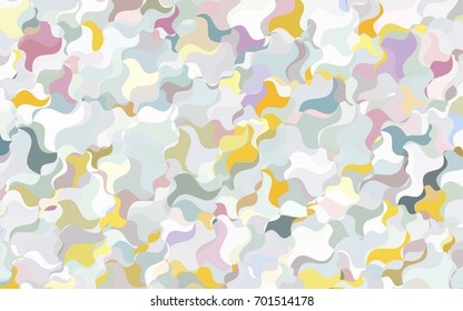 Dark Green, Yellow vector crooked abstract template. Glitter abstract illustration with wry lines. The elegant pattern can be used as part of a brand book.