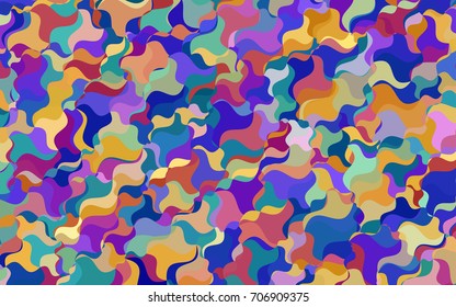 Dark Green, Yellow vector crooked abstract pattern. A sample with blurred shapes. Brand-new style for your business design.
