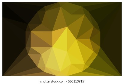 Dark Green Yellow vector diamond Pattern. Geometric Gemstone sample. Repeating template with a gem in center. Jewelry gems texture for your design. Pattern can be used for background.