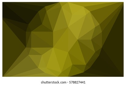 Dark Green Yellow vector diamond Pattern. Geometric Gemstone sample. Repeating template with a gem in center. Jewelry gems texture for your design. Pattern can be used for background.