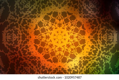 Dark Green, Yellow vector doodle bright template. Sketchy doodles drawn by child on blurred background. The doodle design can be used for your web site.