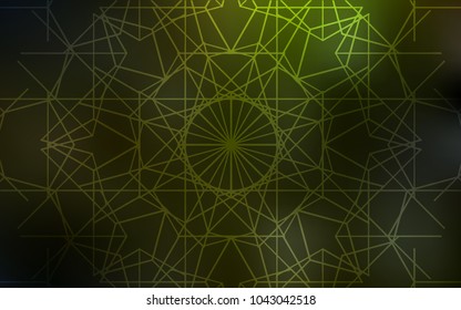 Dark Green, Yellow vector doodle blurred pattern. Colorful illustration in abstract style with doodles created by child. The pattern can be used for coloring books and pages for kids.