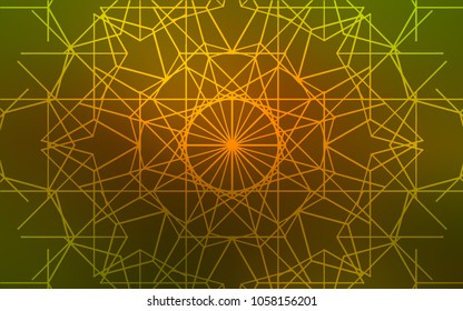 Dark Green, Yellow vector doodle bright background. Brand-new colored illustration in blurry style with doodles drawn by child. A new texture for your design.