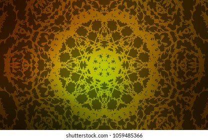 Dark Green, Yellow vector doodle blurred pattern. An elegant bright illustration with lines drawn by child in Natural style. The best blurred design for your business.