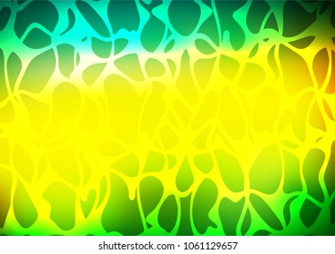 Dark Green, Yellow vector doodle blurred template. Doodles on blurred abstract background with gradient. The elegant pattern can be used as a part of a brand book.