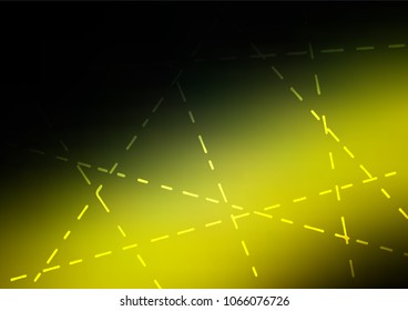 Dark Green, Yellow vector doodle blurred template. Ethnic elegant natural pattern with gradient. Hand painted design for web, wrapping, wallpaper.
