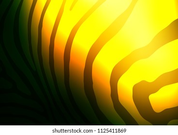 Dark Green, Yellow vector doodle blurred texture. Modern geometrical abstract illustration with doodles. The template can be used as a background for cell phones.