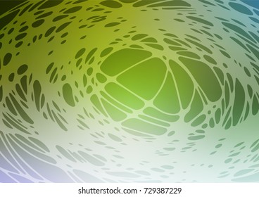 Dark Green, Yellow vector doodle bright pattern. Brand-new colored illustration in blurry style with doodles drawn by child. Hand painted design for web, wrapping, wallpaper.