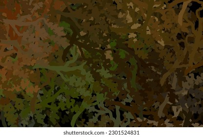 Dark Green, Yellow vector elegant pattern with leaves, branches. Sketchy doodles on white background. Template for backgrounds of cell phones.
