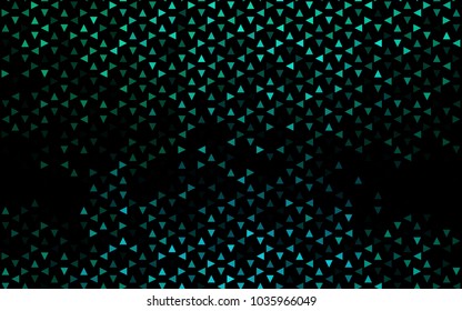 Dark Green, Yellow vector geometric simple minimalistic background, which consist of triangles on white background. Triangular pattern with gradient for your business design. 