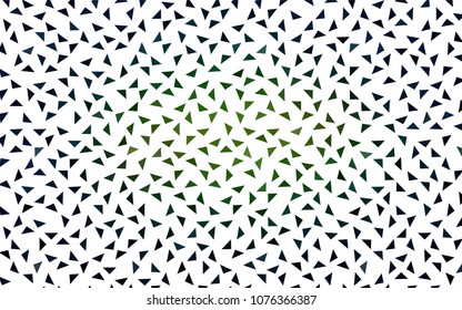 Dark Green, Yellow vector geometric simple minimalistic background, which consist of triangles on white background. Triangular pattern with gradient for your business design. 
