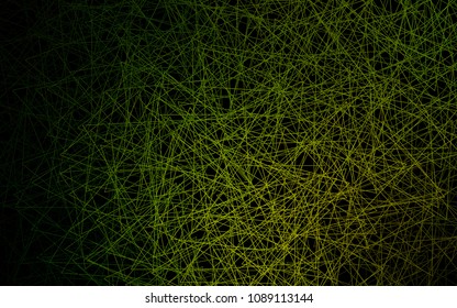 Dark Green, Yellow vector geometric simple minimalistic background, which consist of triangles on white background. Triangular pattern with gradient for your business design. 