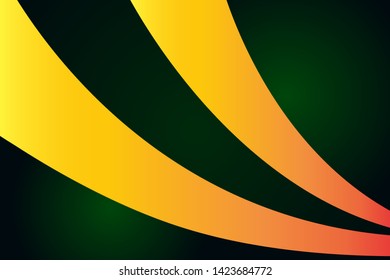 Dark Green and Yellow vector of geometric circles, shapes. Colorful mosaic banner. Geometric background with color gradient. Simple template for your design