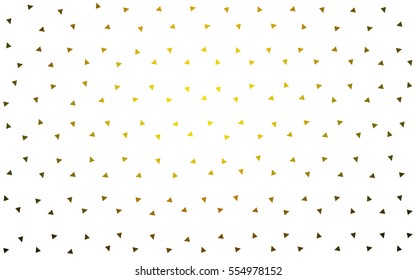 Dark Green Yellow vector geometric simple minimalistic background, which consist of triangles on white background. Triangular pattern with gradient for your business design. 