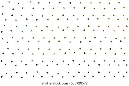Dark Green Yellow vector geometric simple minimalistic background, which consist of triangles on white background. Triangular pattern with gradient for your business design. 