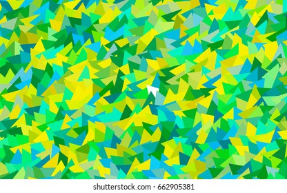 Dark Green, Yellow vector geometric simple minimalistic background, which consist of triangles on white background. Triangular pattern with gradient for your business design. 