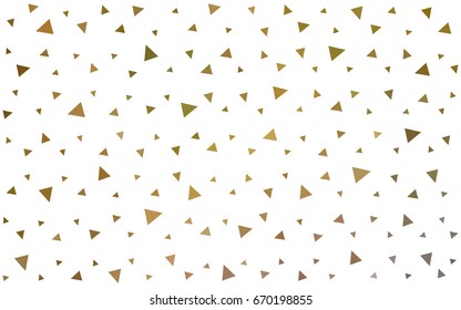 Dark Green, Yellow vector geometric simple minimalistic background, which consist of triangles on white background. Triangular pattern with gradient for your business design. 