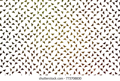 Dark Green, Yellow vector geometric simple minimalistic background, which consist of triangles on white background. Triangular pattern with gradient for your business design. 