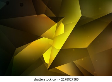 Verde oscuro, vector amarillo Glitter ilustración abstracta con gotas borrosas de lluvia. Ilustración abstracta moderna con gotas de agua coloridas. Plantilla moderna para la página de inicio.