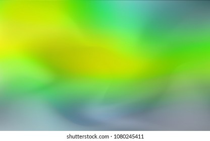 Dark Green, Yellow vector glossy abstract backdrop. Colorful abstract illustration with gradient. A new texture for your design.