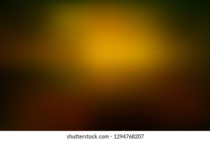 Dark Green, Yellow vector glossy abstract layout. An elegant bright illustration with gradient. New design for your business.