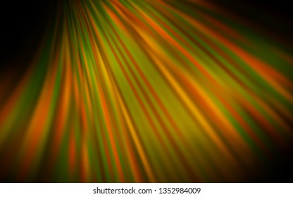 Dark Green, Yellow vector glossy abstract layout. New colored illustration in blur style with gradient. New style design for your brand book.