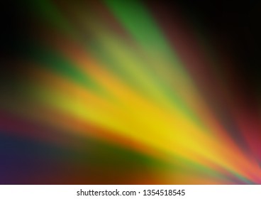Dark Green, Yellow vector glossy bokeh pattern. Colorful illustration in blurry style with gradient. The blurred design can be used for your web site.