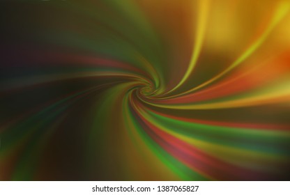 Dark Green, Yellow vector glossy abstract layout. New colored illustration in blur style with gradient. Background for designs.
