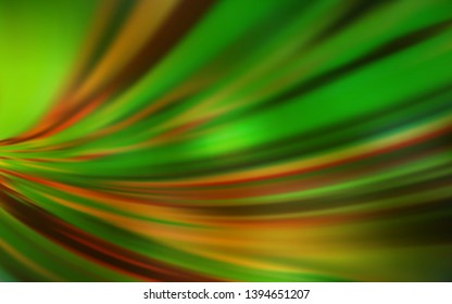 Dark Green, Yellow vector glossy abstract background. Colorful abstract illustration with gradient. New style for your business design.