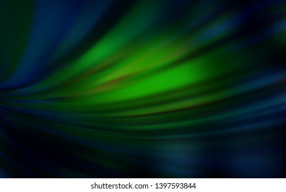Dark Green, Yellow vector glossy abstract background. Glitter abstract illustration with gradient design. Smart design for your work.