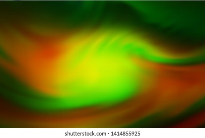Dark Green, Yellow vector glossy abstract background. Modern abstract illustration with gradient. The best blurred design for your business.