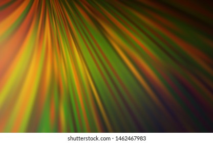 Dark Green, Yellow vector glossy abstract layout. Shining colored illustration in smart style. Elegant background for a brand book.