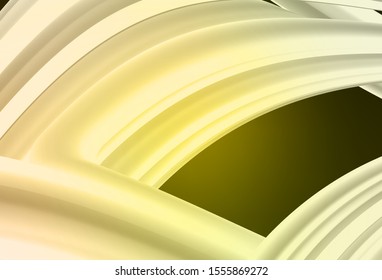 Dark Green, Yellow vector glossy abstract background. Glitter abstract illustration with gradient design. New way of your design.
